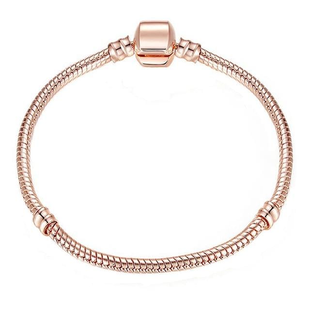 Boosbiy Hot Sale European Original Charm Bracelet Silver Plated Snake Chain Fit DIY Pandora Bracelets For Women Jewelry Gift