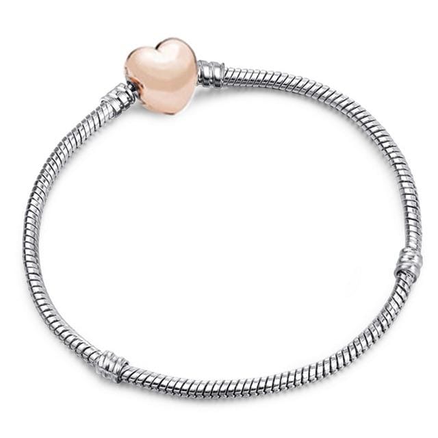 Boosbiy Hot Sale European Original Charm Bracelet Silver Plated Snake Chain Fit DIY Pandora Bracelets For Women Jewelry Gift