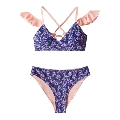 CUPSHE Pink Ruffled Crisscross Bikini Sets Women Sexy Thong Two Pieces Swimsuits 2019 Girl Beach Bathing Suits Swimwear