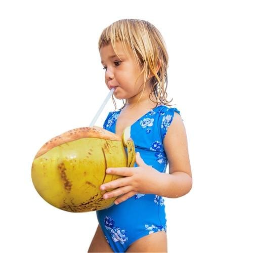 CUPSHE Toddler kids Blue Floral Print One-Piece Swimsuit 2019 Baby Girl Monokini Bathing Suits