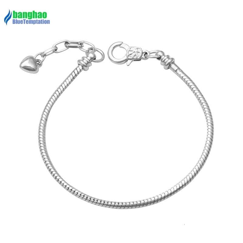 Fits pandora stainless steel silver 925 original bracelet for women femme acier inoxydable jewelry men pulseras bracelets