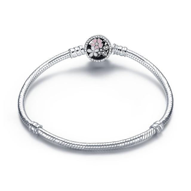 Luxury 100% 925 Sterling Silver Original 7 Styles Chain Bracelet Bangle for Women Fit DIY Charm Bead Authentic Fine Jewelry Gift