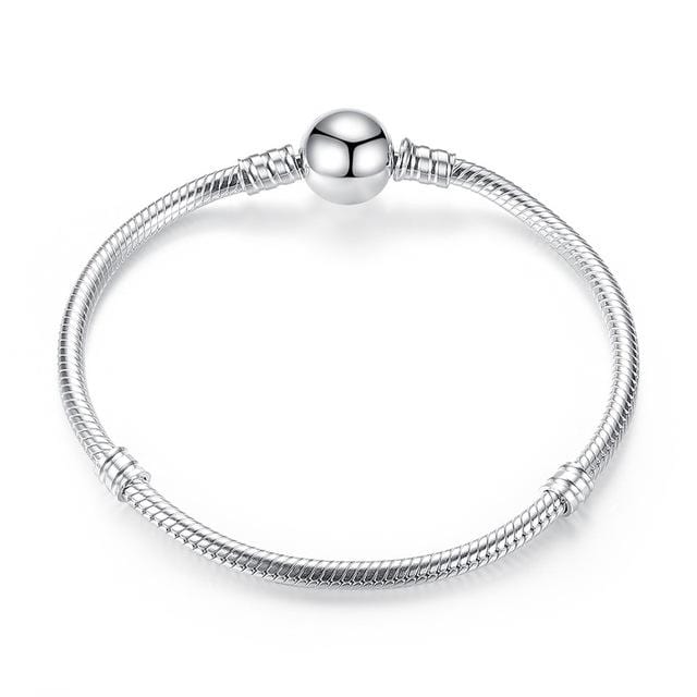 Luxury 100% 925 Sterling Silver Original 7 Styles Chain Bracelet Bangle for Women Fit DIY Charm Bead Authentic Fine Jewelry Gift